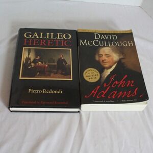 Galileo Heretic‎ & John Adams History Books Biography Political Science